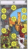 Ten of Coins Tarot Card for 2013 Taurus Horoscope