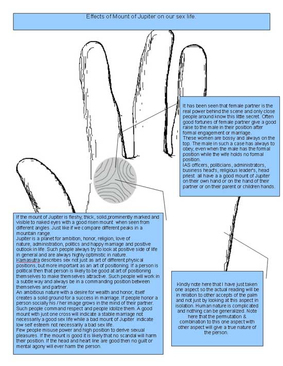 palmistry, sex life