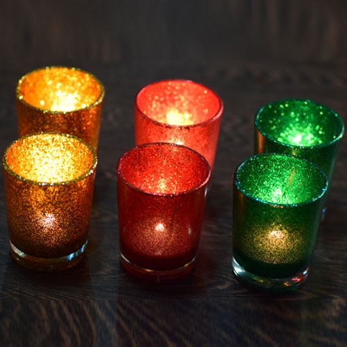 Buy Decorative Glass Votive (Decorative Lights) - Set of 6 Pieces
