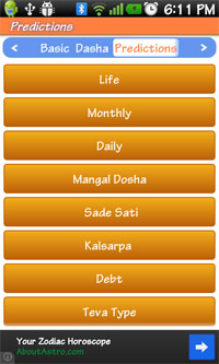 Android app, AstroSage Kundli, Free Kundli software