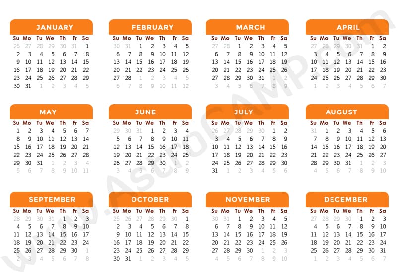 Printable Calendar 2022