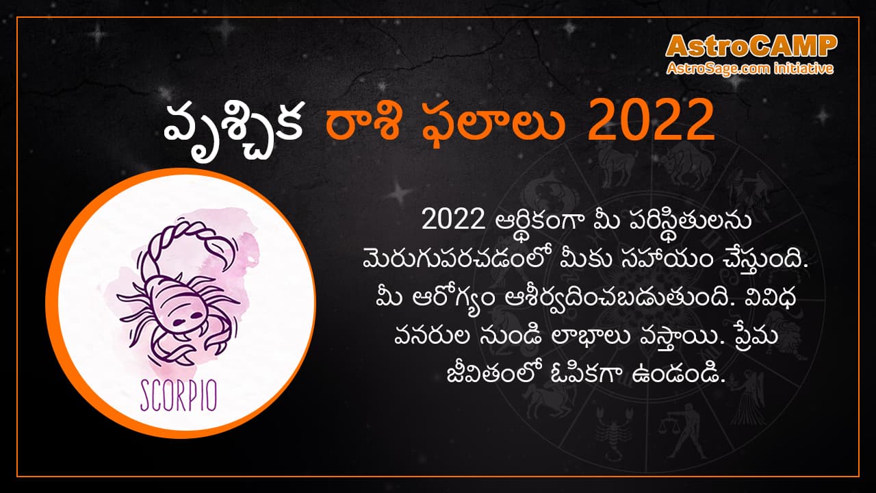 Scorpio Horoscope 2022 In Telugu